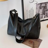 PU Leather Commuter Fashion Vintage Casual Tote Bag Stylish Crossbody Bags for Women Texture Large Capacity Temperament juoda