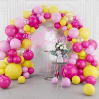 Black Garland Set, Confetti Latex Theme Arch, Party Decoration One Size