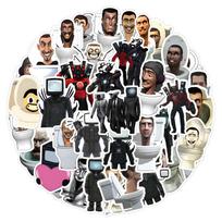 50/100 Skibidi Toilet Toilet Man Speakerman Bosses Audio Man Stickers