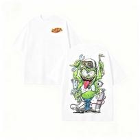 Rat Fink Unisex T-shirt Premium Quality Organic 100% Cotton Mens Solid T-shirt. Both Men and Women Can Wear Short Sleeves soft S