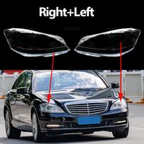 2 vnt./2 poros automobilio priekinių žibintų dangteliai Mercedes-Benz W221 S klasės Facelift 2009-2013 m. Žibintų gaubteliai Šviesus korpusas Priekinių žibintų lęšių dangteliai