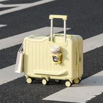 Toddler 22  Ride-On Suitcase with 6 Wheels and Universal Trolley 20 Inch geltona