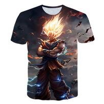 Hot Sale Anime Son Goku Vegeta T-shirt adult T-shirts Kids Dragon Ball T Shirt Boy Tops Tee Children Clothes Summer Short Sleeve 100