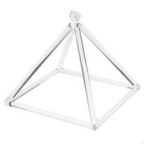 Kvarco kristalo dainuojanti piramidė, matinis C garsas, čakrų meditacija, atsipalaidavimas, geriausia 6 inch