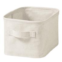 MUJI Soft Box Small Width x Depth 26 x Height 16cm Polyester Linen Rectangle Half 12403517 18.5
