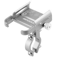 360° Rotation Bicycle Phone Holder Aluminum Alloy MTB Bike Handlebar Mount for Scooter Motorcycle GPS Stand Grey A