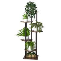 Gėlių vazonų stovas Metalinis Stovintis Loftas Augalai Lentyna 132 Cm [Kwietnik2]