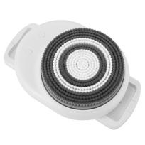 Wall Mounted Body Brush IPX7 Water Proof Handsfree Exfoliating Brush Adjustable Height with 3 Brush Heads gray
