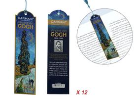 Zestaw 12 Zakładek Do Książki Van Gogh Droga Z Cyprysami Prezent Sztuki