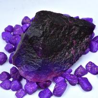 CERTIFIED Natural Uncut Raw 750.20 Ct Purple Sapphire Rough Uncut Loose Gemstone 101.8 mm approx