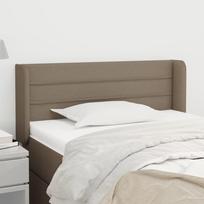 Vidaxl Zagłówek Uszak, Taupe, 103X16X78/88 Cm, Tkanina
