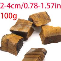 Unique Tigers Eye Natural Golden Brown Rough Gemstone Mineral Specimens For Collections 2-4cm(About 100g)