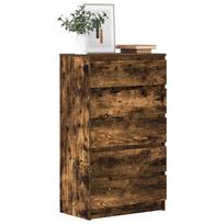 Vidaxl Komoda, Przydymiony Dąb, 60X36X103 Cm, Materiał Drewnopochodny