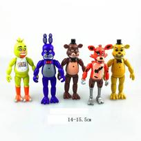 Cartoon Toy Kawaii Action Pvc Anime Figure Ghastly Frightened Bear Model Dolls For Boy Kids Christmas Gifts