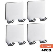 Bathroom Stainless Steel Razor Holder Storage Hook Wall Men Shaving Shaver Shelf Punch Free Razor Rack Accessories Organization 4pcs