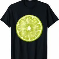 Sliced Lime Fruit Green Citrus Lime Slice Costume T-Shirt S įvairiaspalvis