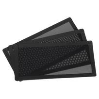 uxcell 3-Pack PC Case Fan Dustproof Grille 200x100mm Magnetic Grill PC Dust Filter PVC Dust Mesh Black