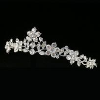 Water Drop Pendant Crystal Bridal Tiaras Handmade Baroque Wedding Headband  Party