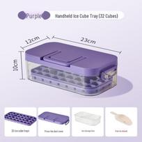 Press-Type Ice Cube Tray with Storage Box