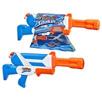 Hasbro Nerf Super Soaker Twister Water Blaster, 1094 mL tank capacity, two Twister water jets, pump-action water gun, water play toy for kids and