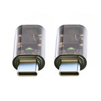 Xiwai 2-Pack USB-C to 3.5mm Audio AUX and 16-bit 48kHz MIC Sound Card Adapter for Laptops, Tablets, and Phones
