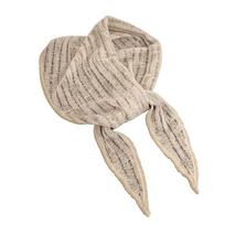 Fashion Hollowed-out Triangle Scarf Multicolor Edge Binding Neck Scarf Pure Color Versatile Neckerchief Female