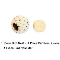 Fleece Imitation Woven Bird Nest Detachable Thickened Parrot Sleeping House Warm with Mat Bird Breeding Nest Garden