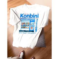 T-Shirt from a Japanese Convenience Store - Drawing Inspiration from 90S Retro Anime And Konbini Culture - Comfortable, Loose Fit, Harajuku Street S balta