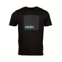 Nash Elasta All-Season Carp Fishing T-Shirt, Moisture-Wicking and Breathable Black Casual Crew Neck T-Shirt with Elasta Print, Durable Outdoor S juoda