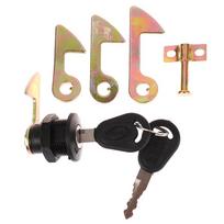 1 Set (1 Lock+2 Keys+4 Metal hook) Electric Car Scooter Tail Box Lock Trunk Lock Accessories Motorcycle Rear Locks