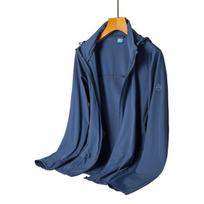 Unisex UPF40+ Waterproof Windbreaker with Detachable Hood – Skin-friendly UV Protection for Summer 2XL