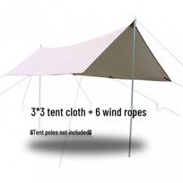 Extra Large Windproof Canopy Tent: Sunshade & Rainproof Portable Shelter for Camping, Beach, and Picnic 8+ People