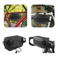 3L Bike Handlebar Bag Multifunctional Bike Front Tube Bag Adjustable Strap Bicycle Storage Bag Hard Shell Cycling Accessories China Mainland