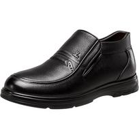 YEARCON Men's Fleece-Lined High-Top Leather Casual Shoes 41