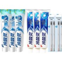 Leng Suan Ling Well Salt Fresh White & Anti-Sensitive Toothpaste with Toothbrush Set