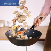 CUCKOO 33cm Uncoated Cast Iron Wok