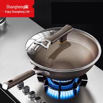 Shangheng 32cm Double-Sided Titanium Stainless Steel Wok