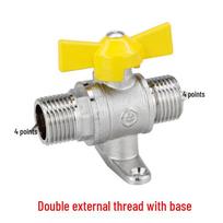 Thickened Brass Natural Gas Shut-off Ball Valve