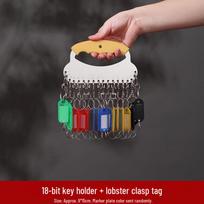18-Position Lobster Clasp Key Tag Organizer