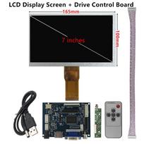 7 colių ekranas 1024 * 600 LCD monitoriaus tvarkyklės valdymo plokštė 2AV su HDMI suderinama VGA, skirta Raspberry Pi Banana / Orange Pi