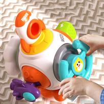 Kūdikių mieli sensoriniai lėktuvo žaislai užimtam kūdikiui „Fidget Airplane“ Automobilio žaislas Mokomieji lėktuvo žaislai kūdikiams yellow