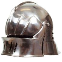 German Gothic Sallet Helmet - 18 Gauge Steel for cosplay LARP Reenactment
