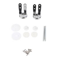 Toilet Seat Hinge Replacement with Screw Accessories Zinc Alloy Toilet Seat Hinge Mountings Hardware