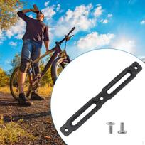Bicycle Water Bottle Holder Adapter with Mounting Hardware for Outdoor Activities Black 14x1.8cm