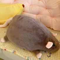 Didelės pelės pliušinio lėlės mėlyna pilka kalmaro pelės lėlės didelės pelės sofos pagalvės pagalvėlė 35cm0.1kg ruda