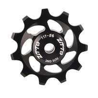 11T Bike Wheel Pulley Rear Derailleur Pulley for Mountain Bike Replacement Parts Black
