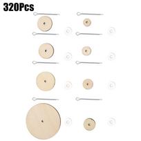 Wood Joints Set for Home Made Teddy Bear Rotatable DIY Scrapbooking Material Crafts beige