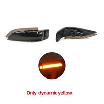 2PCS For Toyota Corolla Camry Prius Vios Yaris Venza Avalon Altis LED Dynamic Turn Signal Light Side Mirror lighting Dynamic yellow
