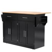 Serving Trolley with Folding Table Top, 120x46(70)x91cm, White, with Castors And Interchangeable Wooden Legs, Ideal for Kitchen And Dining Room