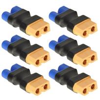 Pack of 6 XT60 EC5 Adapters Connectors No Soldering Required for FPV Quadcopters Models